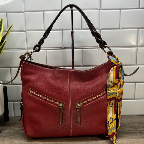 Dooney & Bourke Handbags - Dooney & Bourke Red Pebbled Leather Shoulder Bag! Preowned!